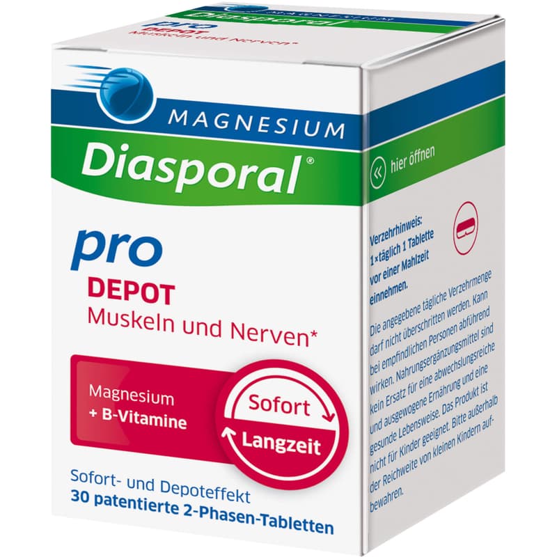 MAGNESIUM DIASPORAL pro+B-Vit.DEPOT Musk.+Nerv.Tab