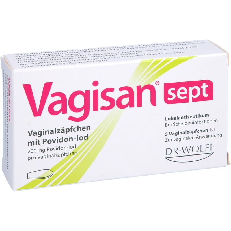 VAGISAN sept Vaginalzäpfchen mit Povidon-Iod