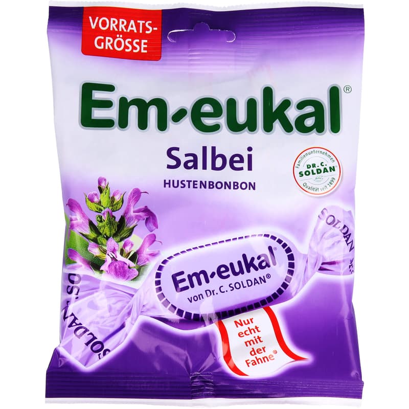 EM-EUKAL sweets containing sage and sugar