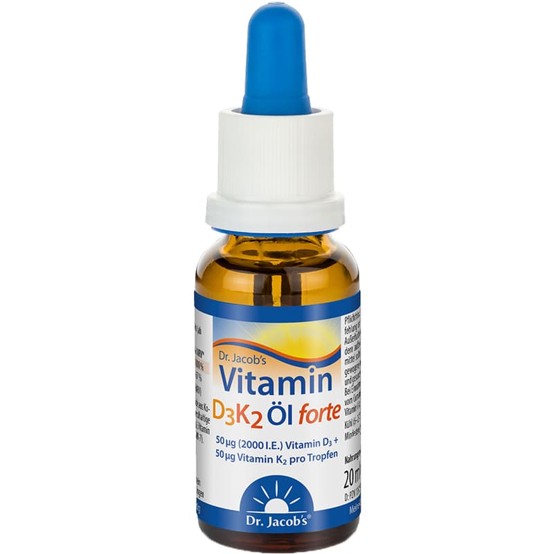 VITAMIN D3K2 Öl forte 2000 I.E. D3+K2 Dr.Jacob's