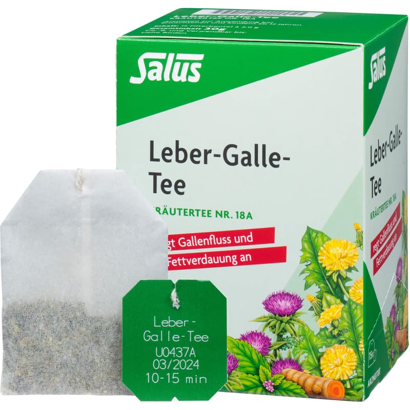 LIVER BILITY Tea Herbal Tea No. 18a Salus Filter Bottle