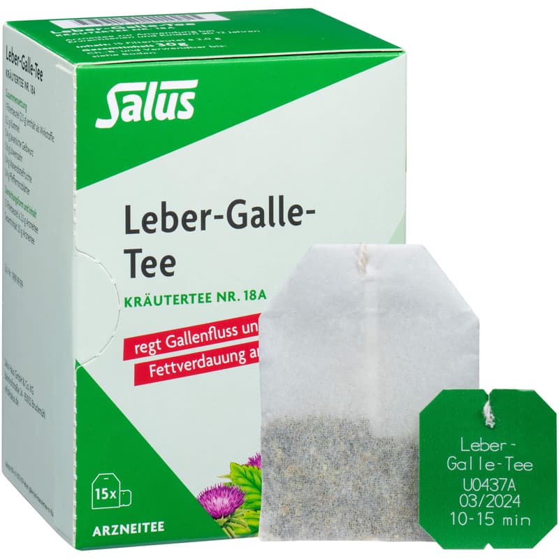 LIVER BILITY Tea Herbal Tea No. 18a Salus Filter Bottle