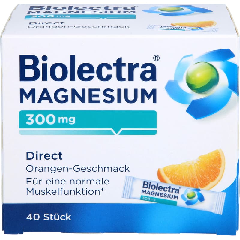 BIOLECTRA Magnesium 300 mg Direct Orange Sticks