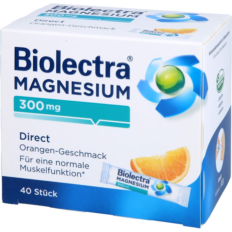BIOLECTRA Magnesium 300 mg Direct Orange Sticks