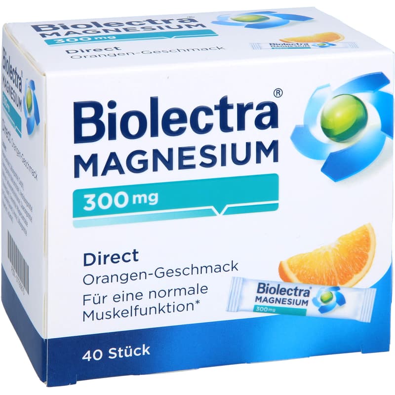 BIOLECTRA Magnesium 300 mg Direct Orange Sticks