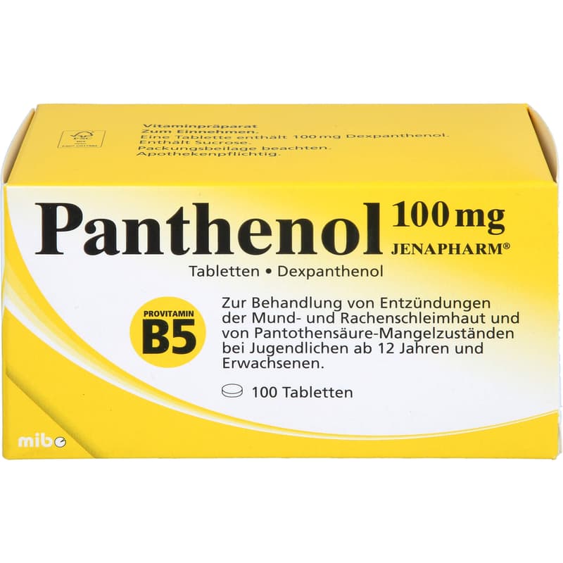 PANTHENOL 100 mg Jenapharm tablets