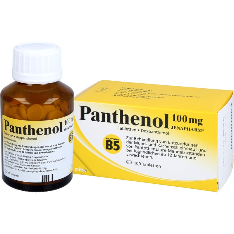 PANTHENOL 100 mg Jenapharm tablets
