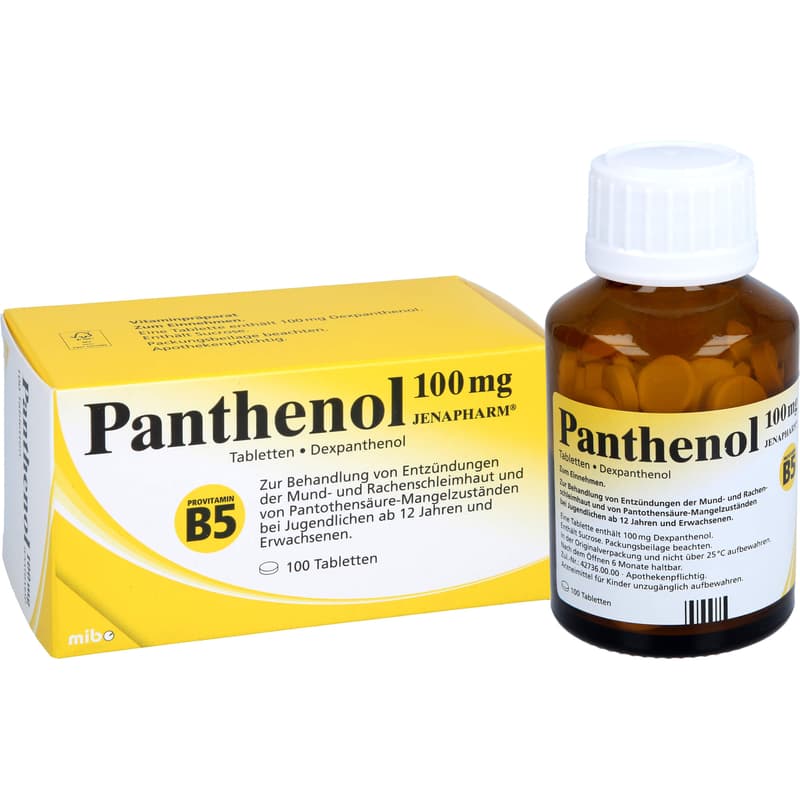 PANTHENOL 100 mg Jenapharm tablets