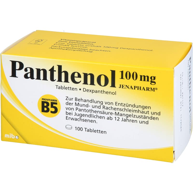 PANTHENOL 100 mg Jenapharm tablets