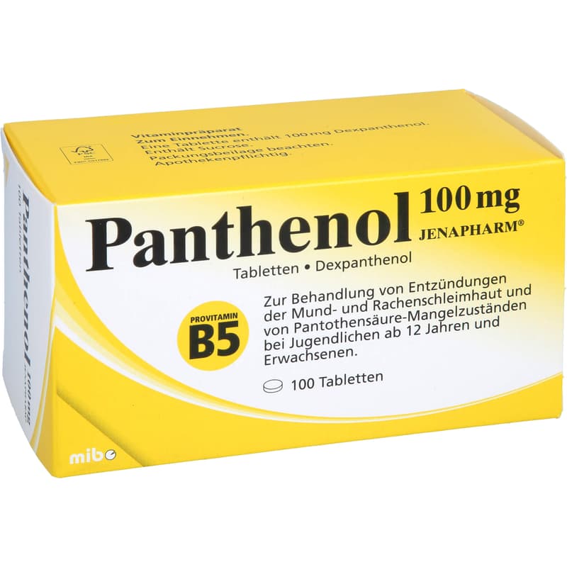 PANTHENOL 100 mg Jenapharm tablets