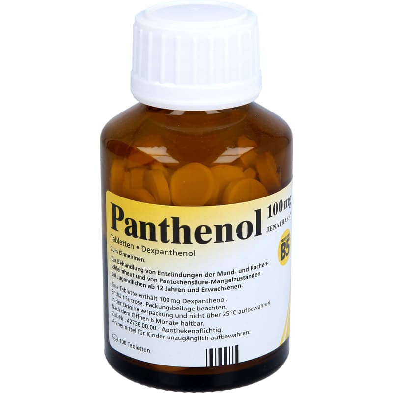 PANTHENOL 100 mg Jenapharm tablets