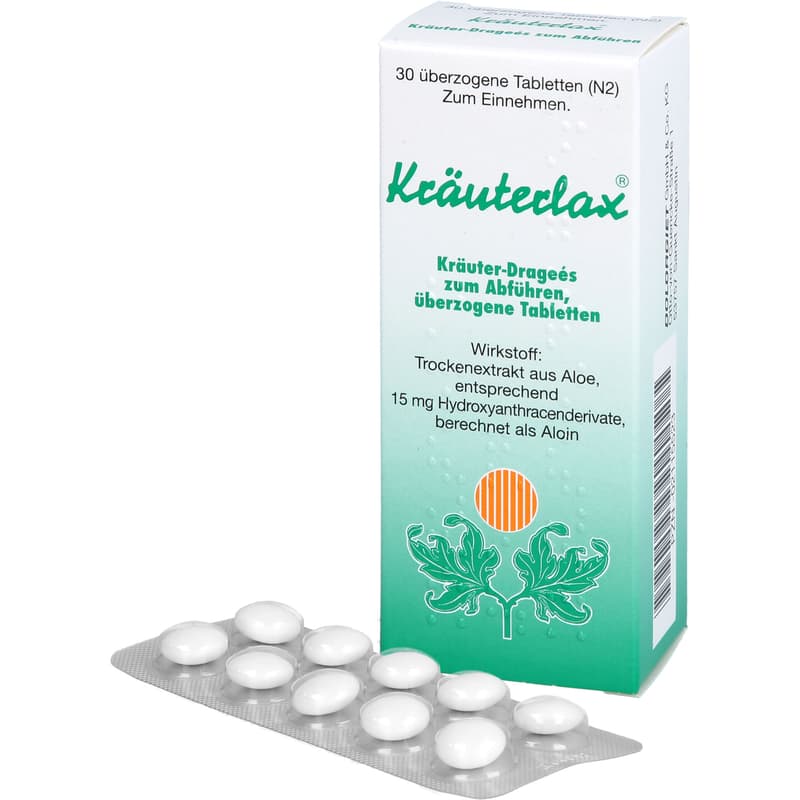 KRÄUTERLAX Dr.Henk 15 mg herbal tablets for laxatives