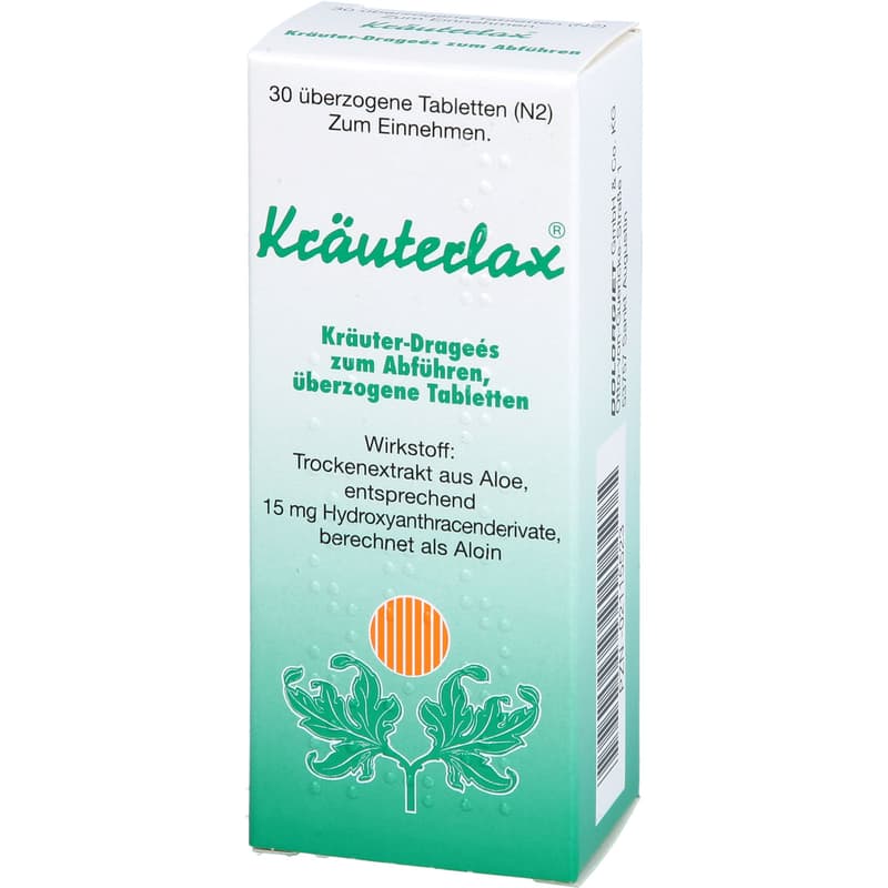 KRÄUTERLAX Dr.Henk 15 mg herbal tablets for laxatives