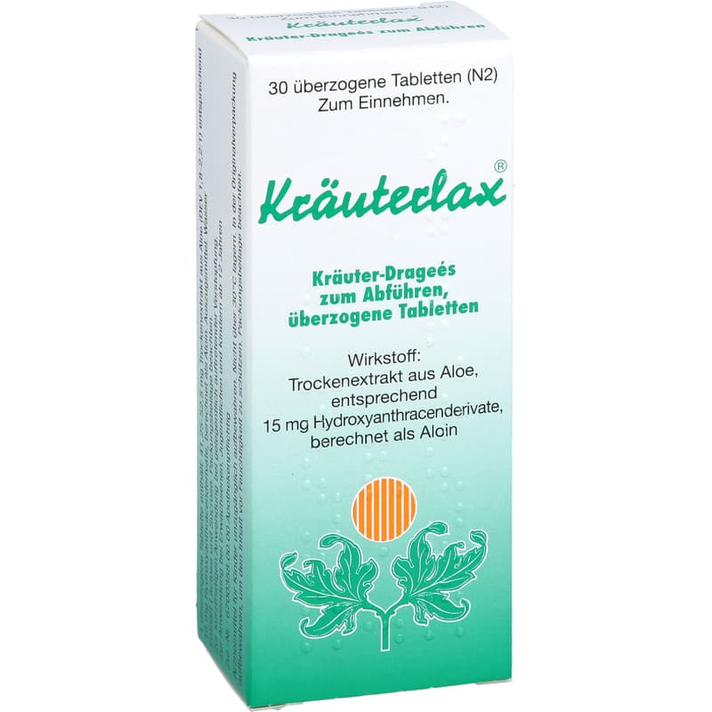 KRÄUTERLAX Dr.Henk 15 mg herbal tablets for laxatives