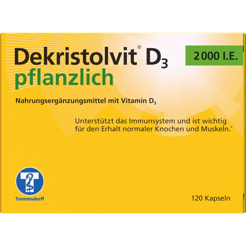 DEKRISTOLVIT D3 2000 I.E. pflanzlich Kapseln
