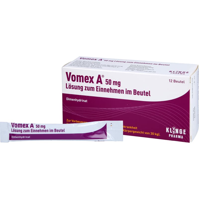 VOMEX A 50 mg Lsg.z.Einnehmen im Beutel