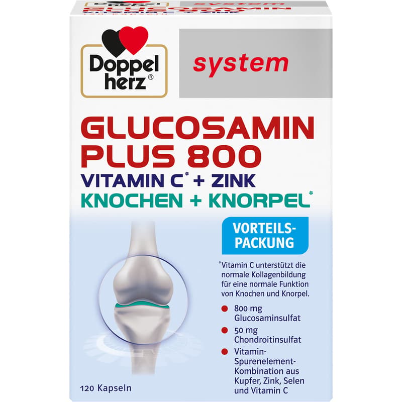 DOPPELHERZ Glucosamine Plus 800 system capsules