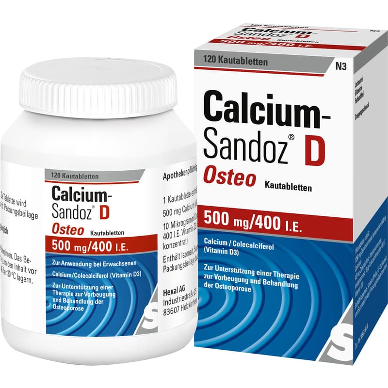 CALCIUM SANDOZ D Osteo 500 mg/400 I.E. Kautabl.
