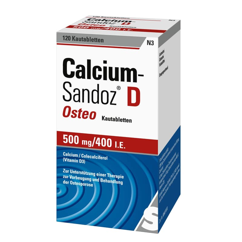 CALCIUM SANDOZ D Osteo 500 mg/400 I.E. Kautabl.