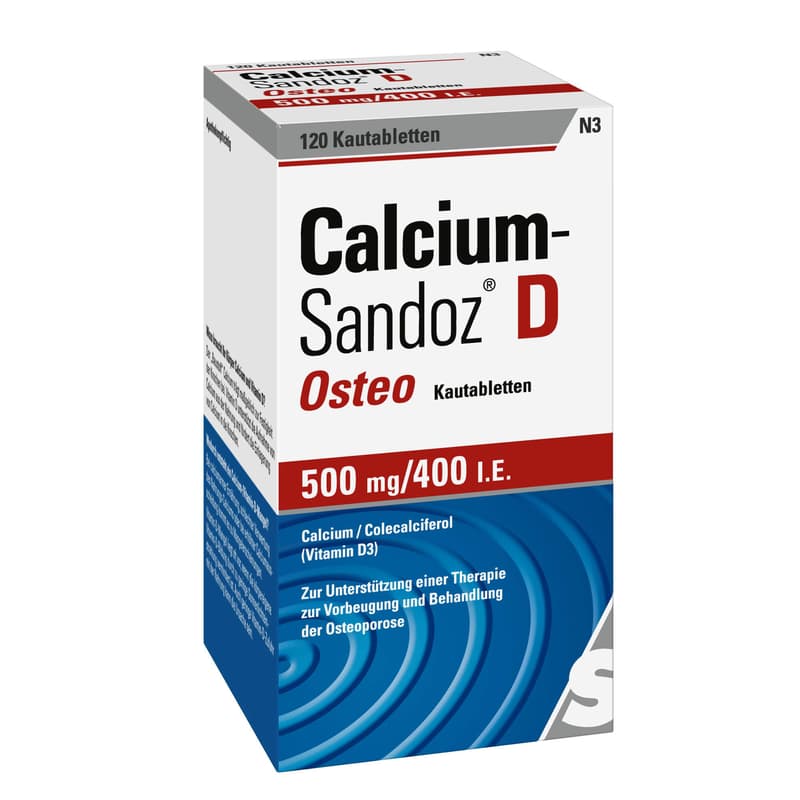 CALCIUM SANDOZ D Osteo 500 mg/400 I.E. Kautabl.