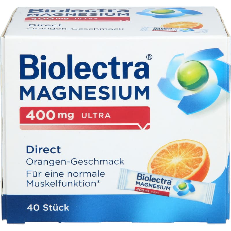 BIOLECTRA Magnesium 400 mg ultra Direct Orange