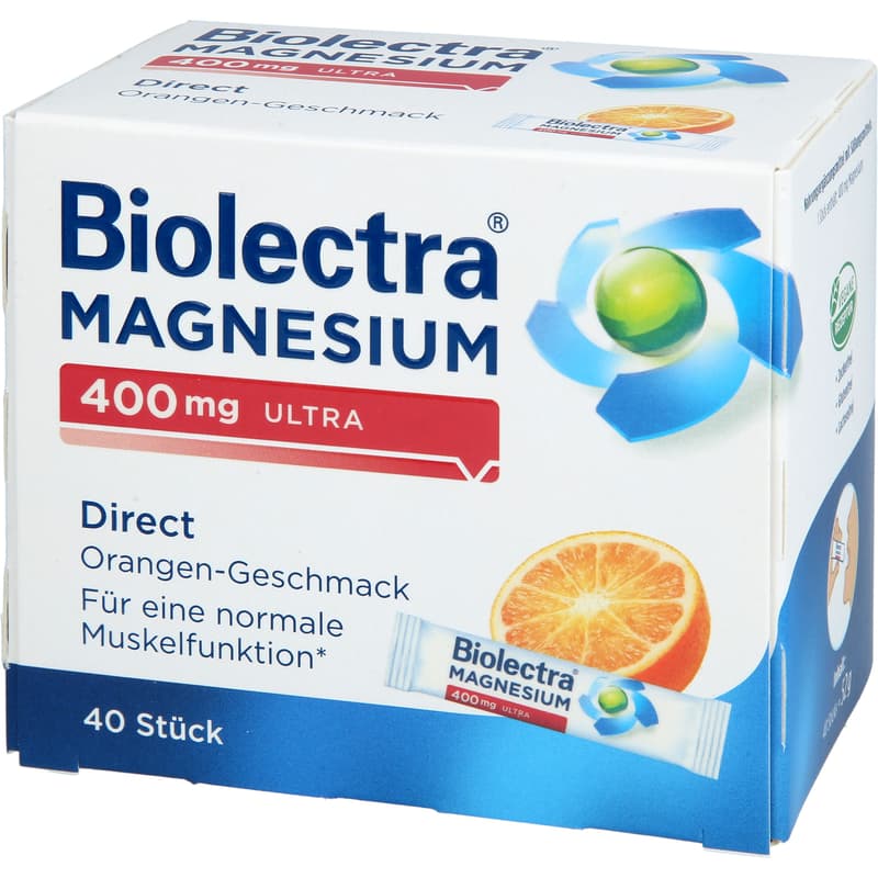 BIOLECTRA Magnesium 400 mg ultra Direct Orange