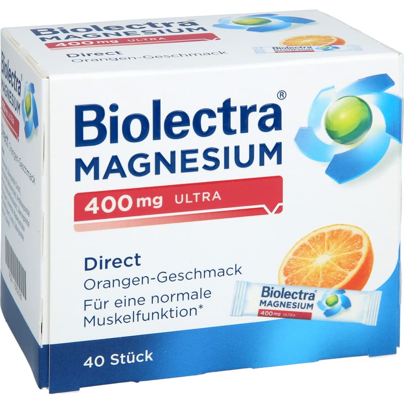 BIOLECTRA Magnesium 400 mg ultra Direct Orange
