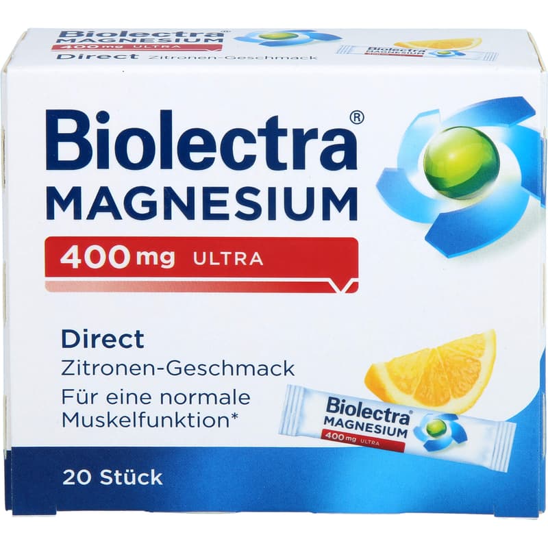 BIOLECTRA Magnesium 400 mg ultra Direct Zitrone
