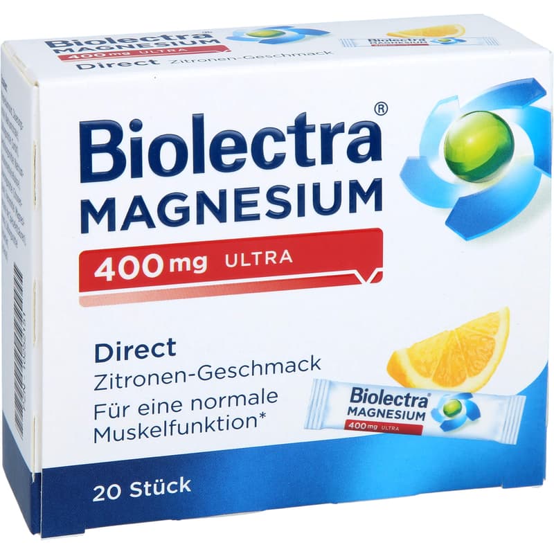BIOLECTRA Magnesium 400 mg ultra Direct Zitrone