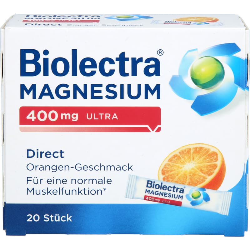 BIOLECTRA Magnesium 400 mg ultra Direct Orange