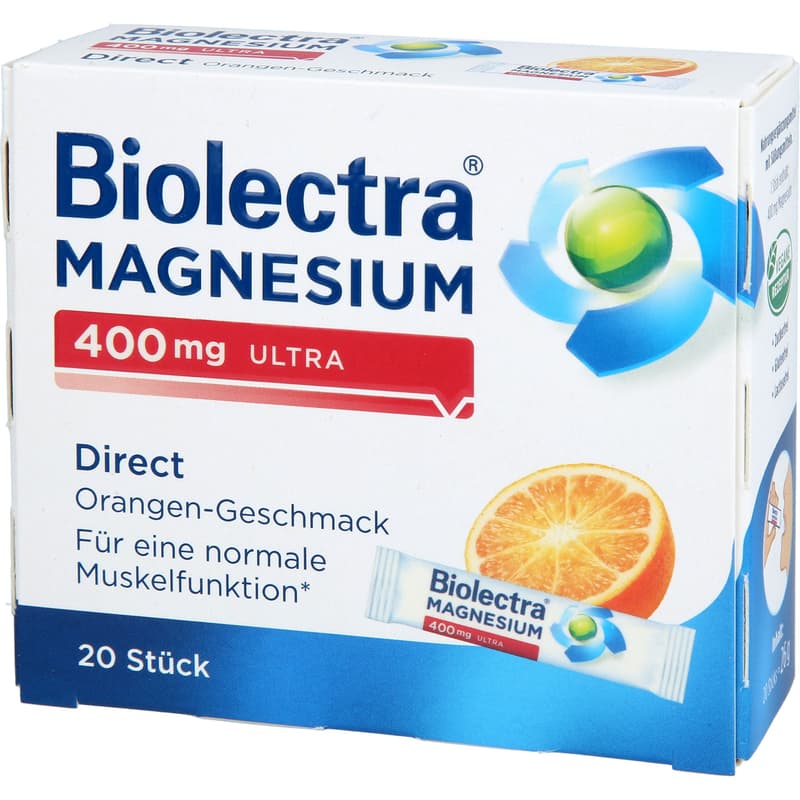 BIOLECTRA Magnesium 400 mg ultra Direct Orange