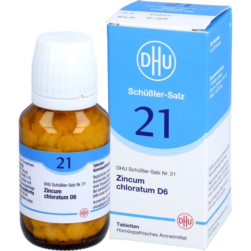 BIOCHEMIE DHU 21 Zincum chloratum D 6 tablets