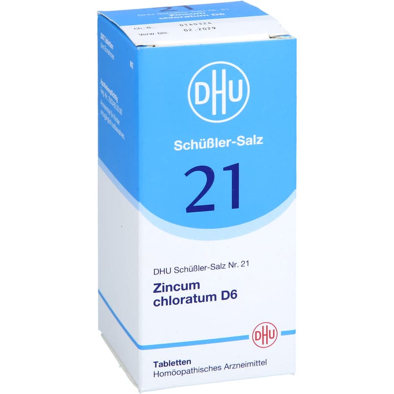 BIOCHEMIE DHU 21 Zincum chloratum D 6 tablets