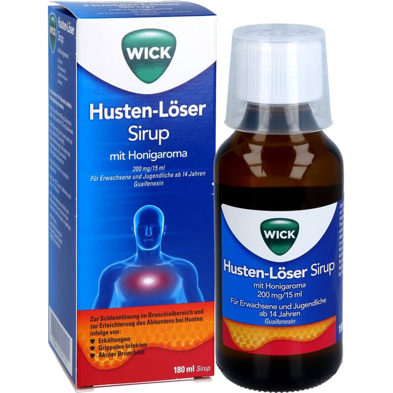 WICK Cough Relief Syrup with Honey Flavor 200mg/15ml