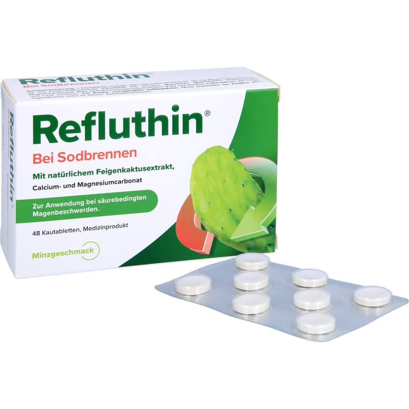REFLUTHIN bei Sodbrennen Kautabletten Minze