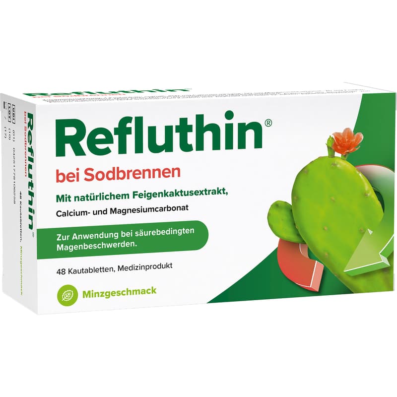 REFLUTHIN bei Sodbrennen Kautabletten Minze