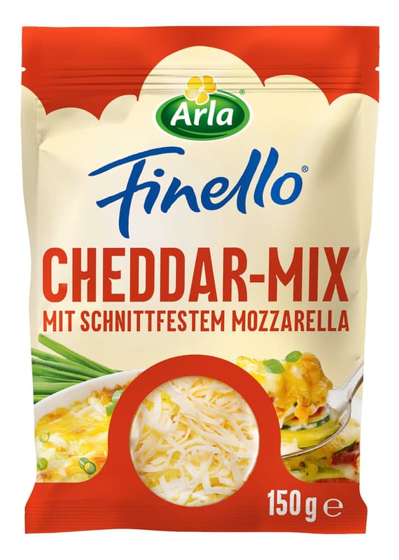 Arla Finello Cheddar Mix cheese grated