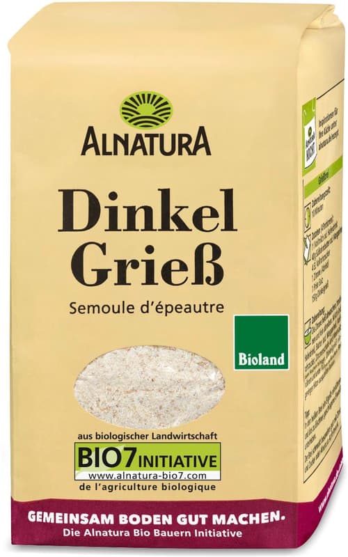 Alnatura organic spelt semolina