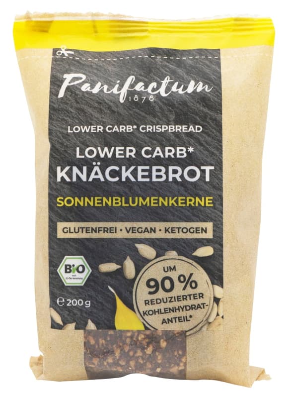 Panifactum BIO LowerCarb Knäckebrot Sonnenblumenkerne glutenfrei