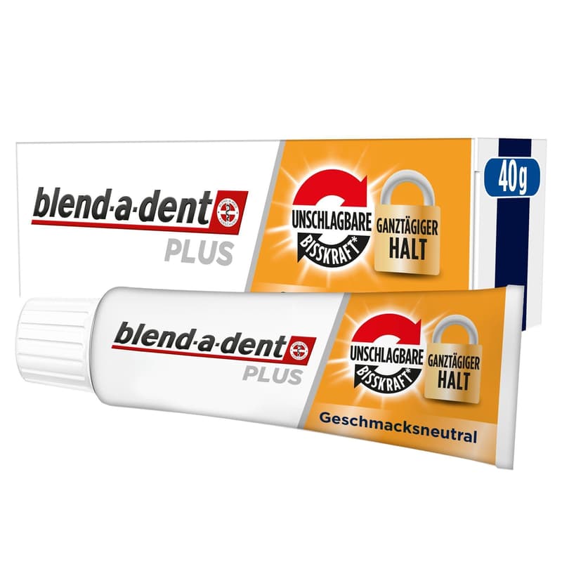 Blend-a-dent Plus Unbeatable Bite Strength Adhesive Cream, Tasteless