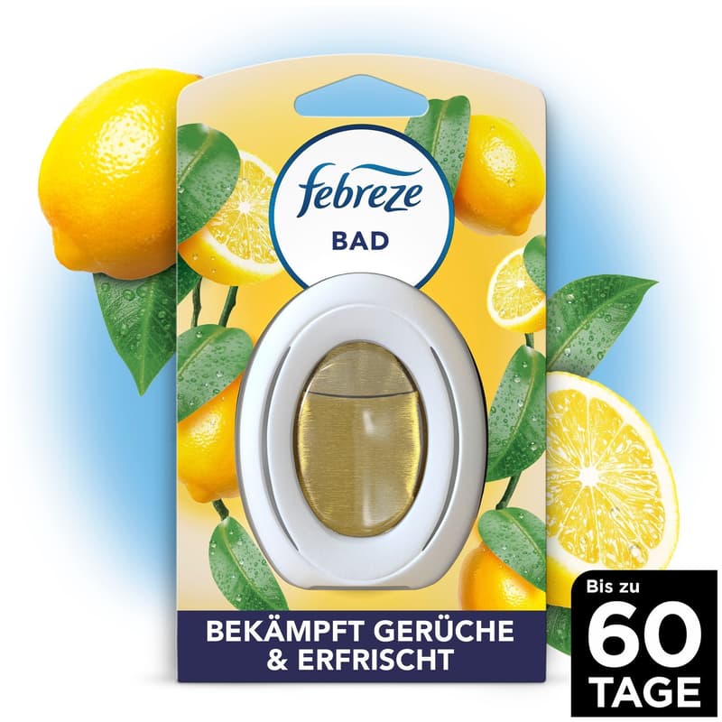 Febreze Zitrusfrische Bad Lufterfrischer, Kontinuierliche Geruchsbekämpfung und -verhinderung