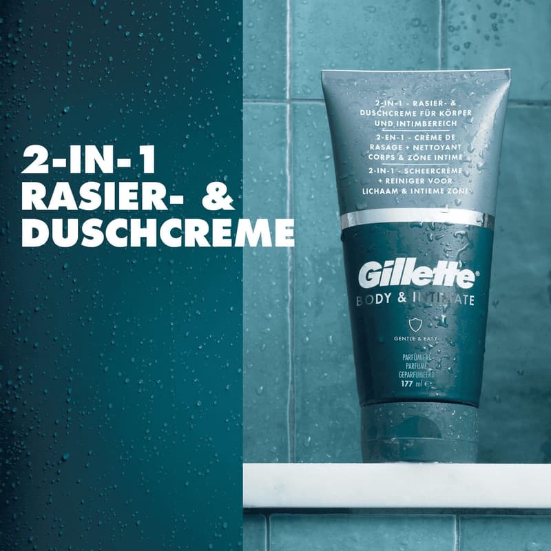 Gillette Body & Intimate 2-in-1 Rasier-und Duschcreme