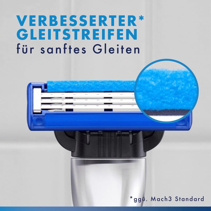 Gillette Mach3 Standard Razor Replacement Blades for Men