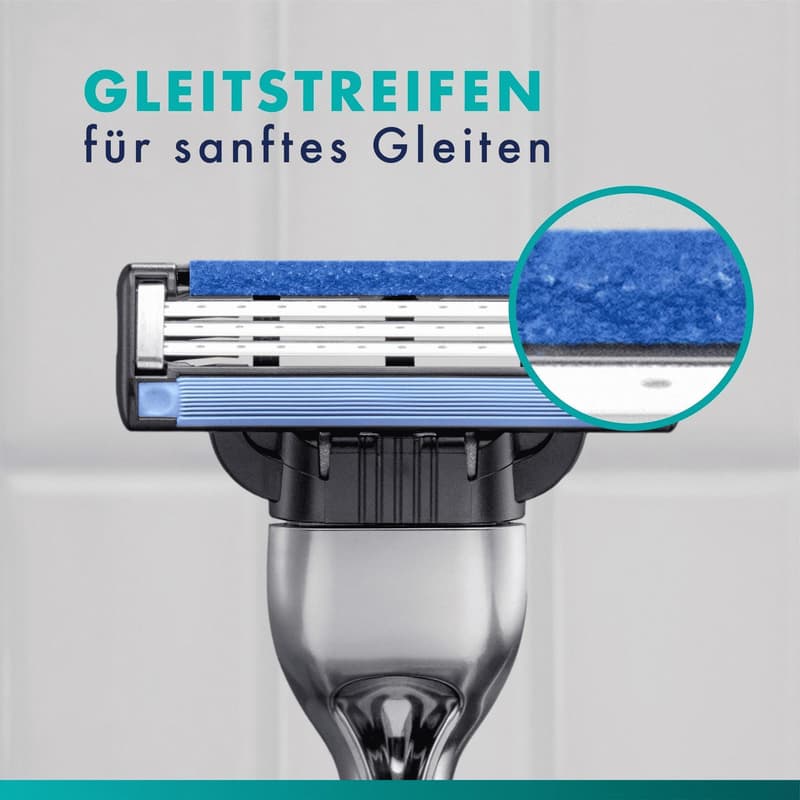 Gillette Mach3 Standard Rasierer Ersatzklingen für Männer