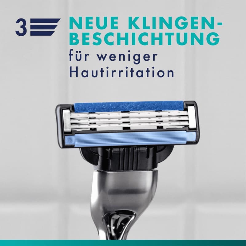 Gillette Mach3 Standard Rasierer Ersatzklingen für Männer