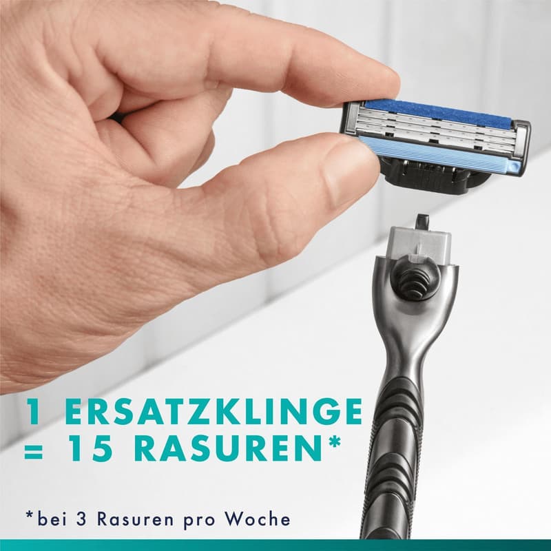Gillette Mach3 Standard Rasierer Ersatzklingen für Männer