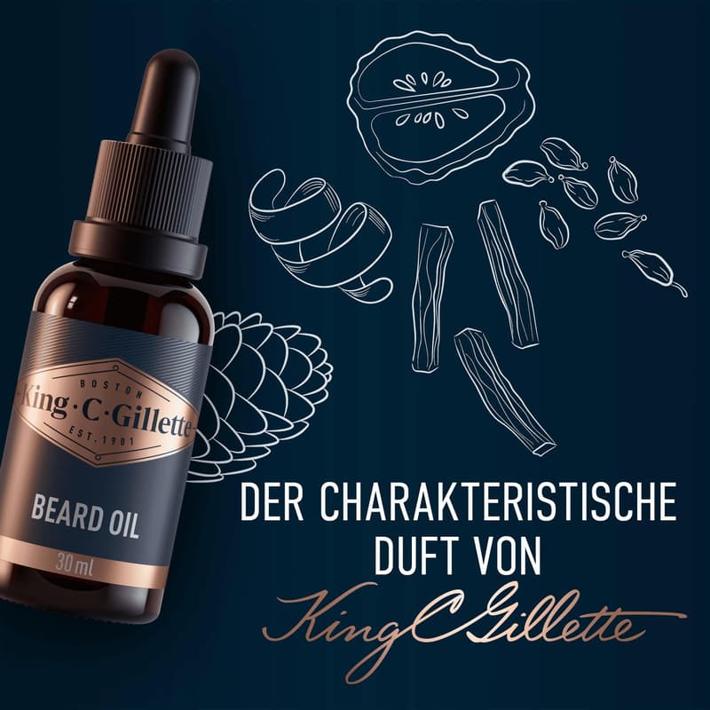King C. Gillette Beard Oil for Men