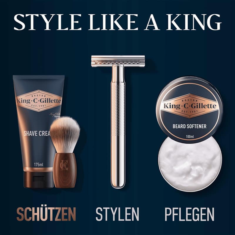 King C. Gillette Beard Care Shaving Brush