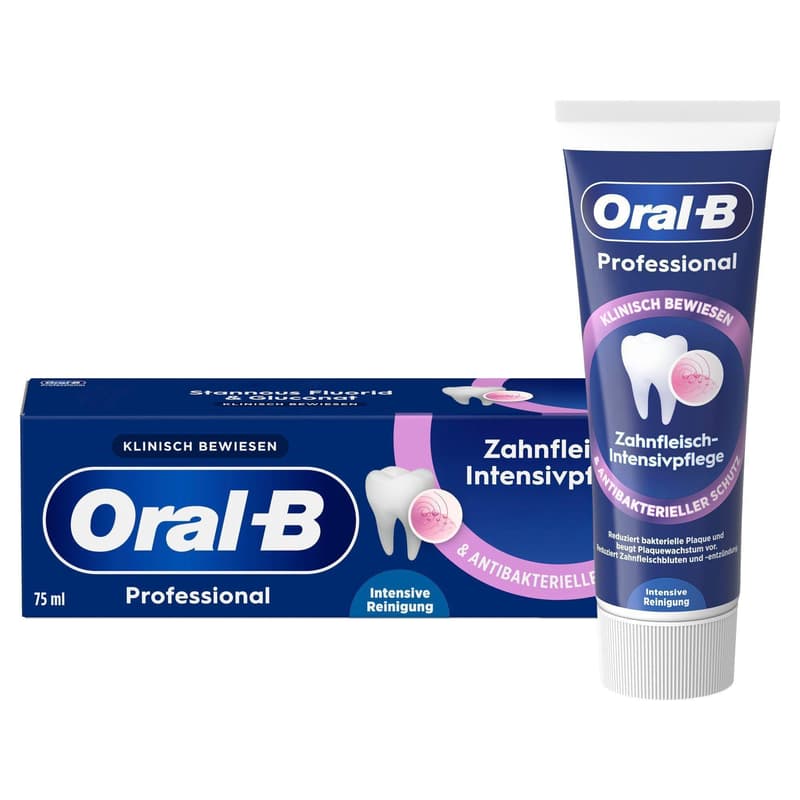 Oral-B Professional Zahnfleisch-Intensivpflege & Antibakterieller Schutz Zahncreme