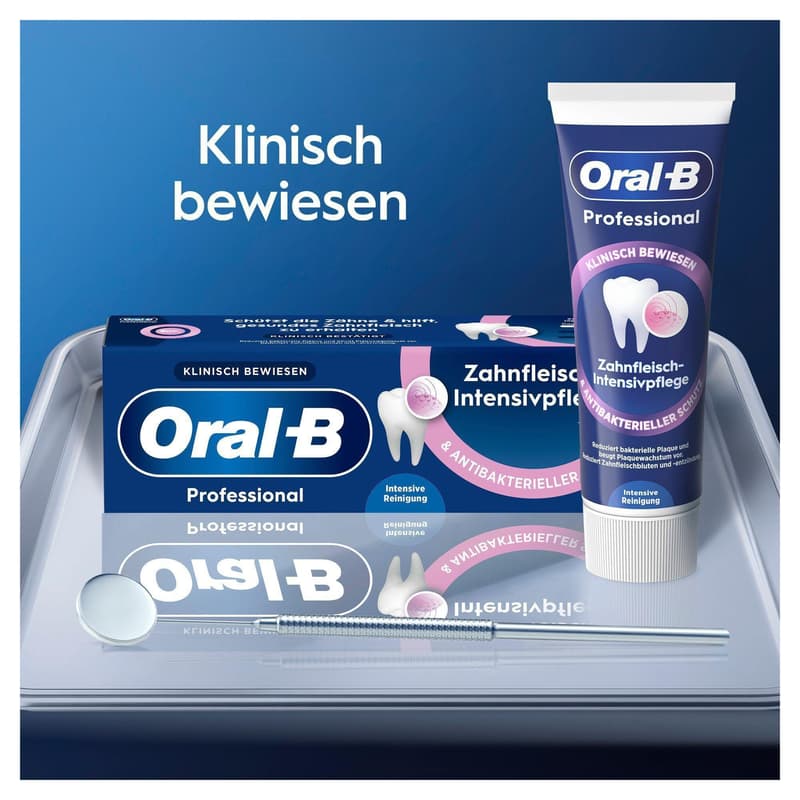 Oral-B Professional Zahnfleisch-Intensivpflege & Antibakterieller Schutz Zahncreme